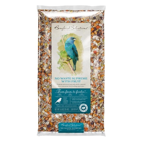 Global Harvest Foods 5 lbs Songbird Selections Chickadee & Nuthatch Bird Seed, Sunflower Hearts GL8070